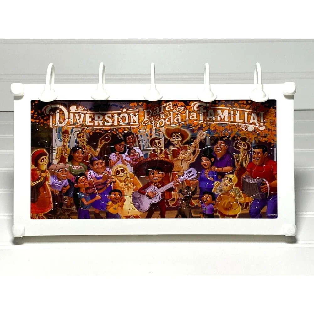 Disney Pixar Coco Light-Up Billboard Mini Puzzle Jigsaw 50 pieces Lights Work!